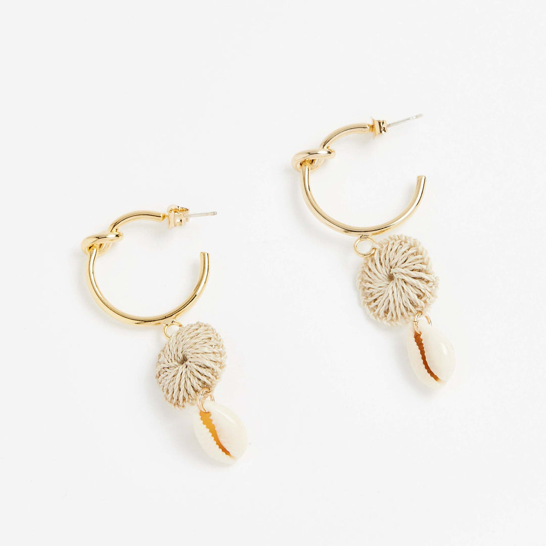Bilum and Bilas Eternal Breeze Hoop Earrings angle view