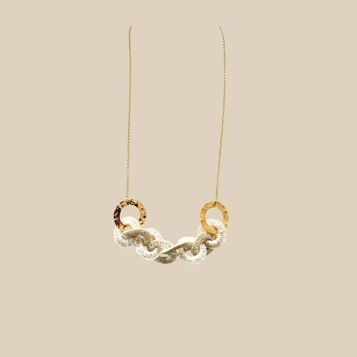 Woven Link Necklace Natural