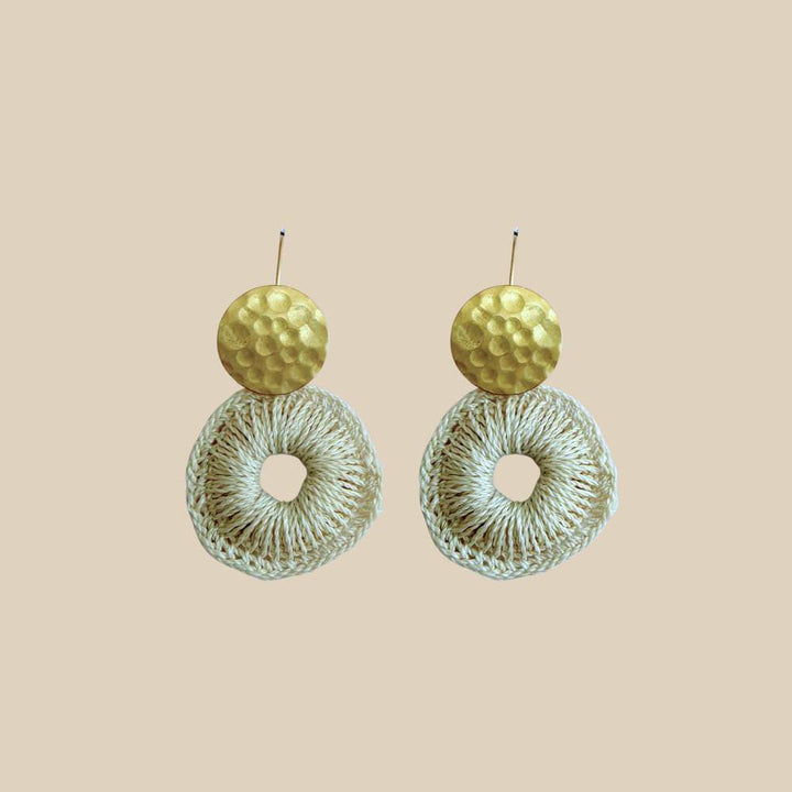 Kina Earrings Gold and Silver
