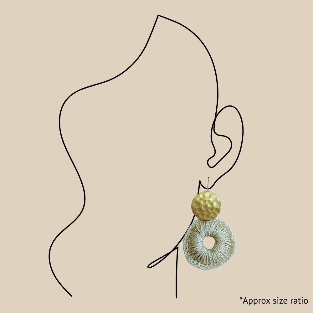 Kina Earrings Gold and Silver