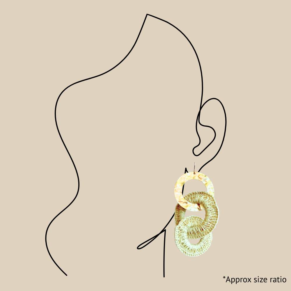 Natural Double Hoops
