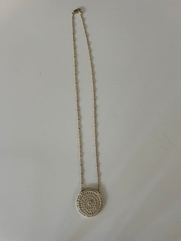 Gold Plated Disc Necklace