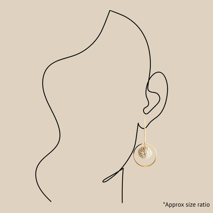 Gold Orbit Earrings