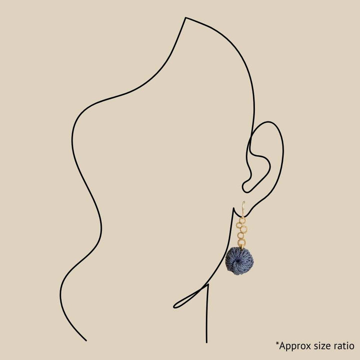 Blue Bubble Earring