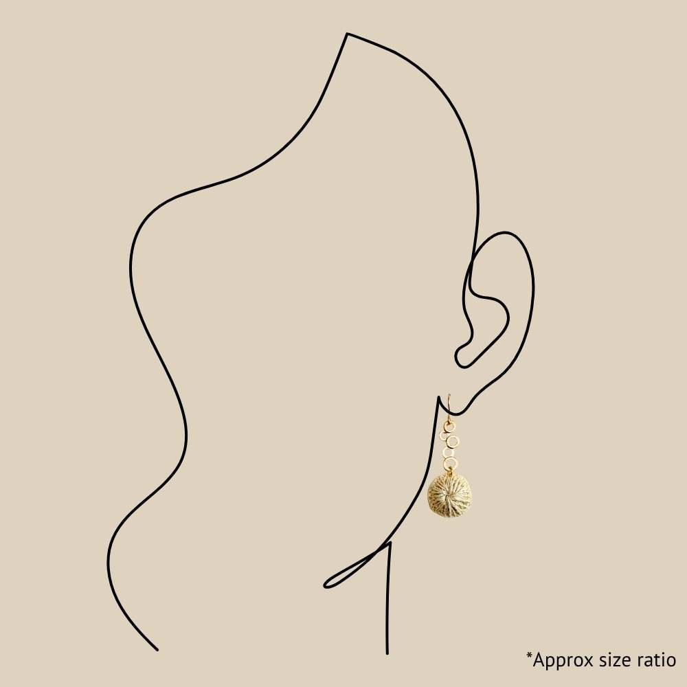 Natural Bubble Earring