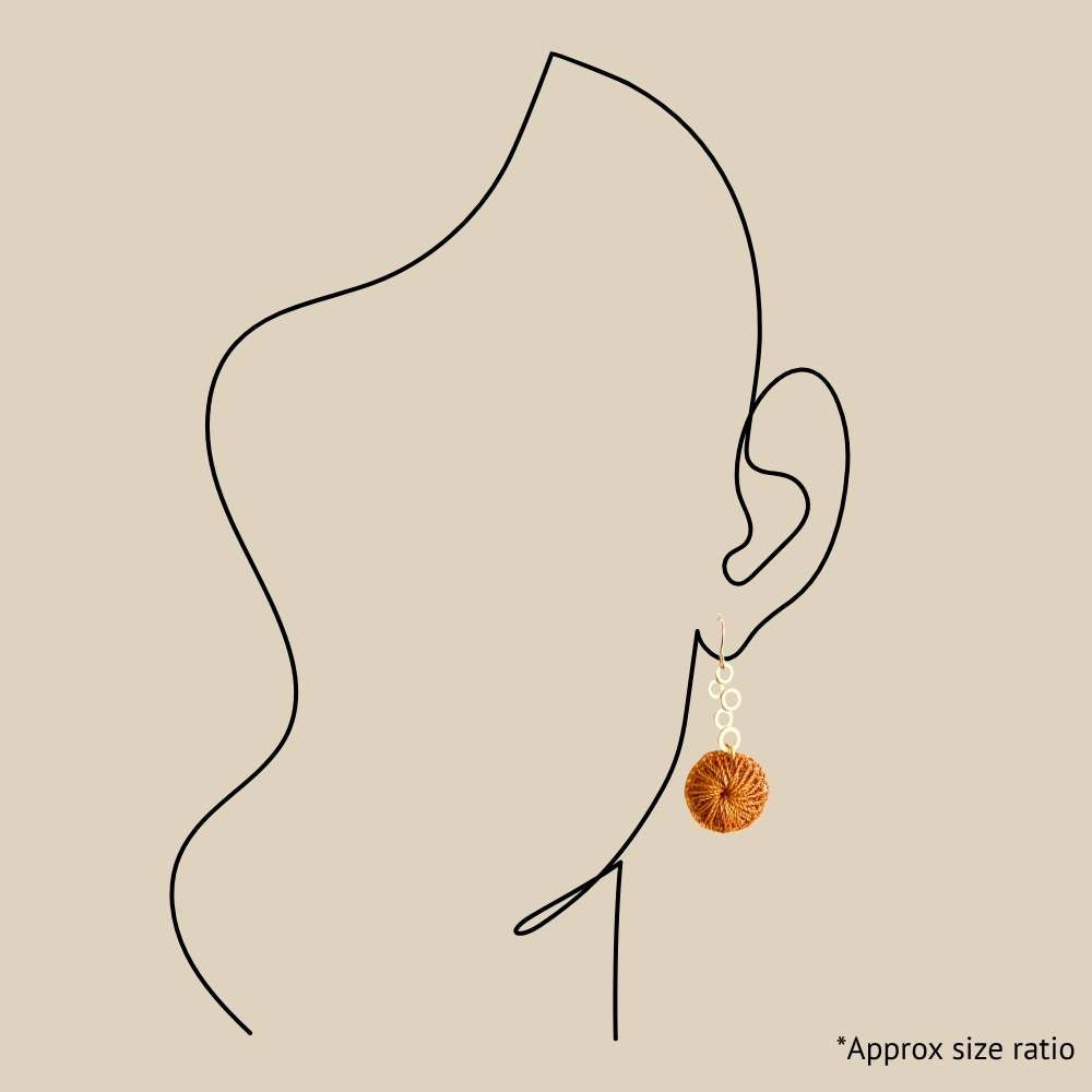 Rust Bubble Earring