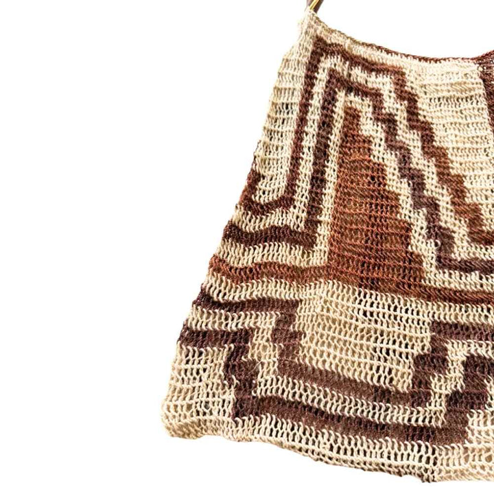 Leather Strap Kamanimbit Bilum L-12-12-25-18