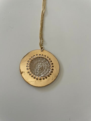 Sphere Necklace Gold Display Piece