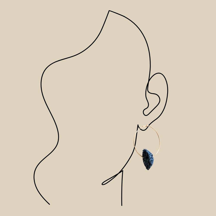 Blue Solo Lewa Hoops
