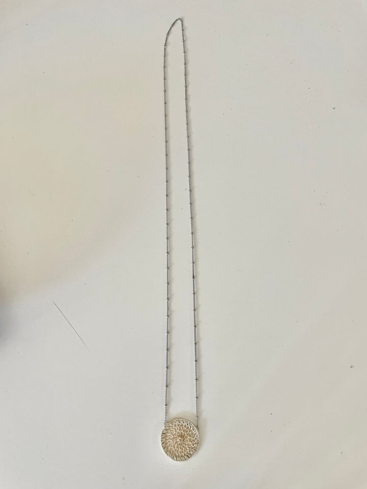 Silver Disc Long Chain