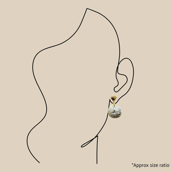 Natural Shell Stud Earrings