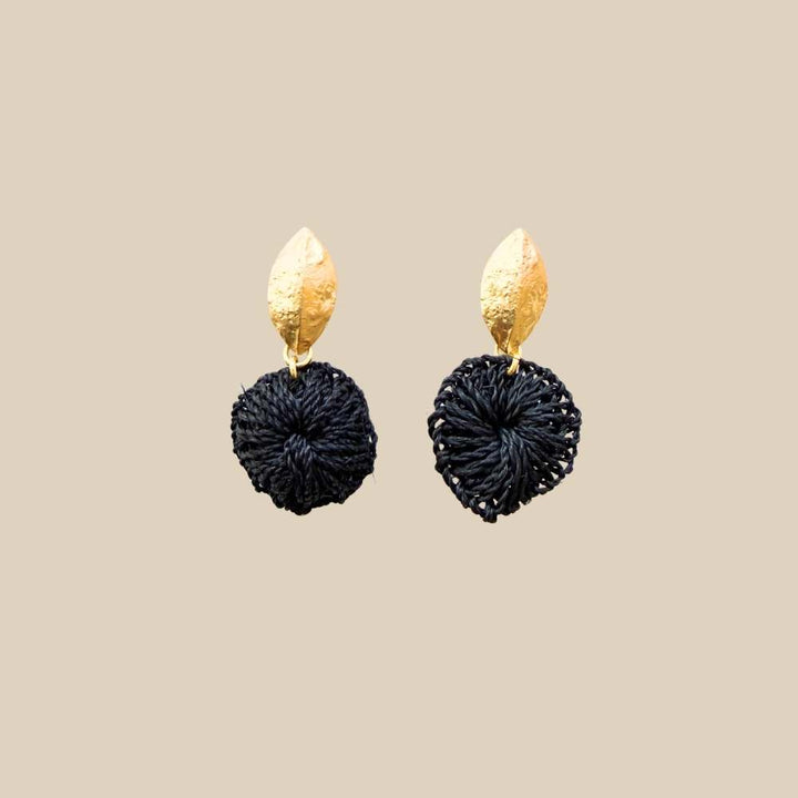 Black Lotus Earrings