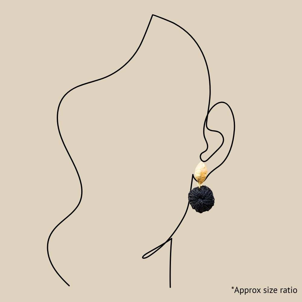 Black Lotus Earrings