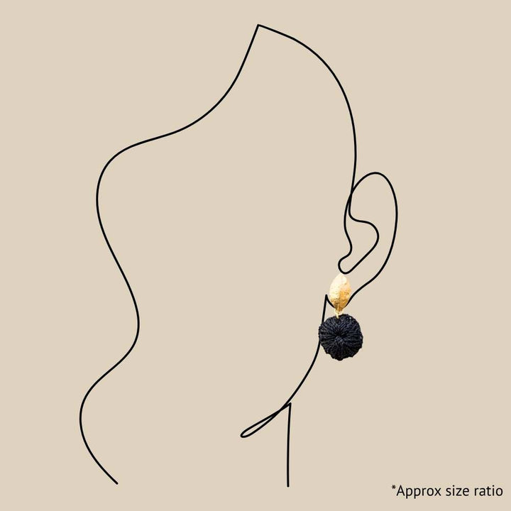 Black Lotus Earrings