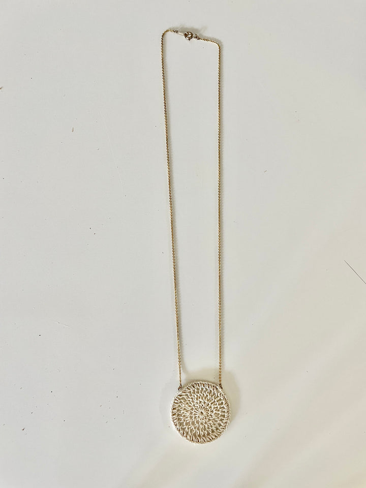 Gold Disc Necklace