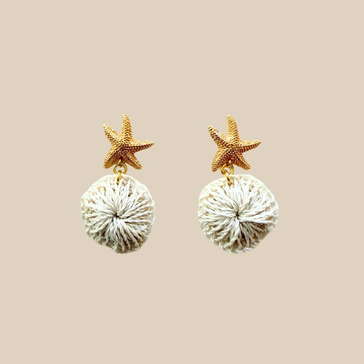 Natural Star Fish Stud Earrings