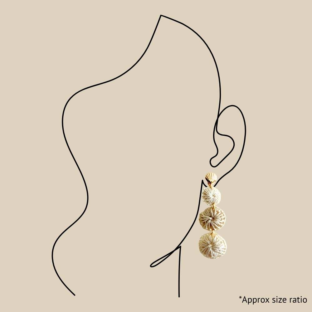 Natural Shell Droplet Earrings